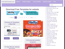 Tablet Screenshot of free-webtemplate.com
